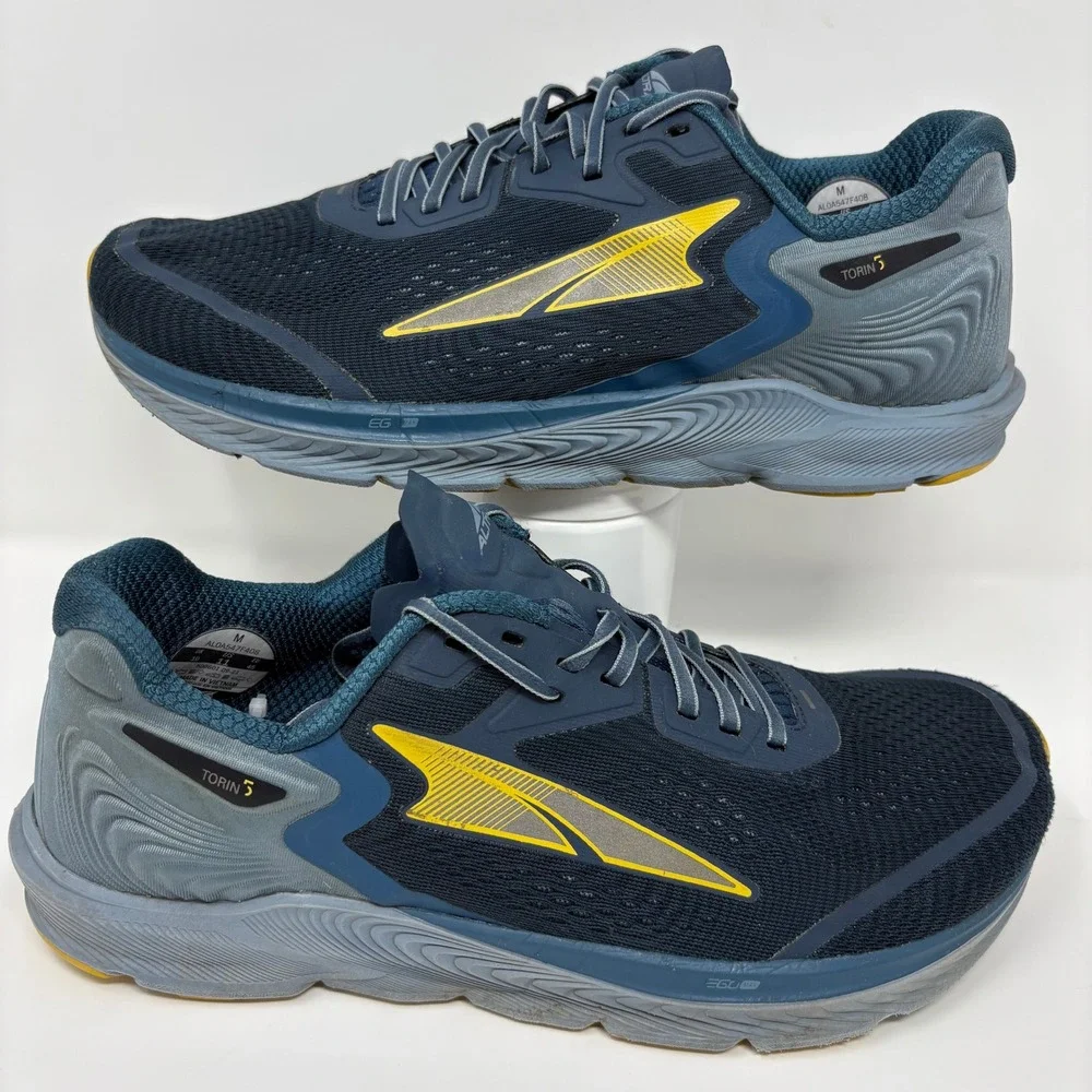 Altra Torin 5 Men's Size 11 Blue Yellow Running Shoes (AL0A547F408)